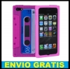 FUNDA SILICONA CASETE RETRO PARA IPHONE 5 5G ROSA